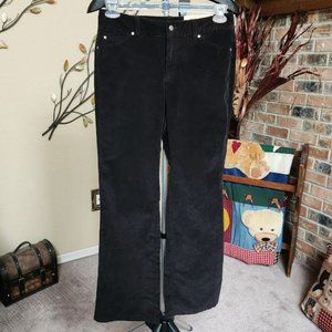 NWT Dockers Sz 6 black corduroy ladies pants